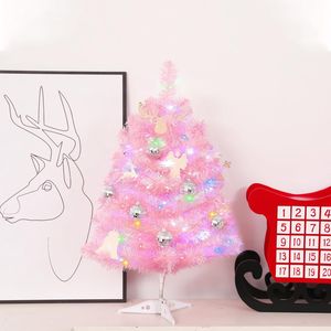 2FT Pink Lighted <b>Artificial</b> Christmas <b>Tree</b> with Battery Operated Min Plastic Stand Tabletop Christmas Lights - Product Image 6