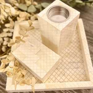Brûleur d'encens moderne personnalisable en os incrusté, durable, directement de l'usine, spécial Ramadan, pour Oud et Agarwood d'Inde - Product Image 4