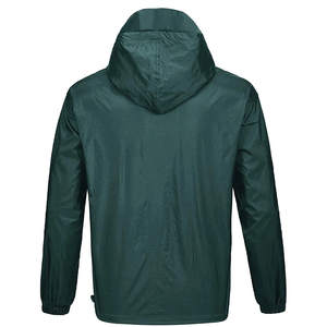 Custom Canvas Hooded Waterproof Windbreaker Jacket for Men Winter Eco-Friendly Breathable Quick Dry <b>Wind</b> <b>Breaker</b> Men's Jackets - Product Image 2