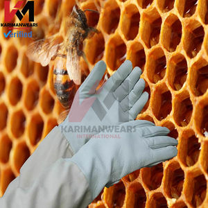Guantes de Apicultura Premium, Guantes de Cuero Resistentes a Picaduras de Abeja con Manga Larga Protectora para Apicultura Comercial y Doméstica - Product Image 4