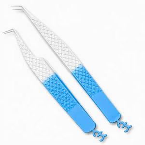 แหนบต่อขนตา Morje Surgical Blue สแตนเลสสตีล ปลายเรียบ ดีไซน์แม่นยำ ขนาด 10 มม. สำหรับต่อขนตา - Product Image 4