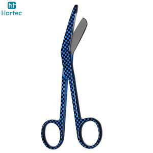 Ciseaux à pansements Lister durables, antidérapants, à lame coupante de qualité médicale, pour les soins infirmiers et les soins d'urgence - Product Image 2