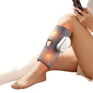 Wholesale Latitude Soft Comfortable Fabric Air Compression Leg Massager <b>Heating</b> Vibration <b>USB</b> Rechargeable Wireless Remote - Product Image 6