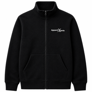 Sudadera de Forro Polar Personalizada para Hombre con Cierre Completo, Cuello Alto y Bolsillo Tipo Canguro, Chaqueta Casual - Product Image 3
