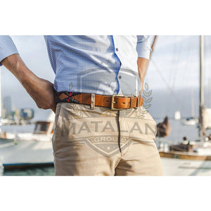 Cinturón de Polo Ecuestre Clásico de Cuero, Material Suave al Tacto, Diseño Ajustable, Acabado Liso, Cinturón para Montar a Caballo - Product Image 5