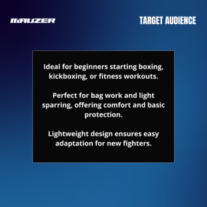 Professional Training & Sparring Boxing Gloves PU Leather MMA Kickboxing Mauzer Gloves Lightweight Extra <b>Padding</b> Velcro Wrist - Product Image 2