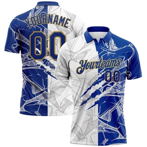 Vente en gros directe OMMIZ INDUSTRY Polo de golf personnalisé Royal Black-City Performance Vapor - Product Image 6