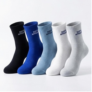 Chaussettes North Approach 100% Coton Respirantes Style Classique pour Adulte – Chaussettes Décontractées d'Été en Noir, Bleu, Bleu Clair, Blanc, Gris - Product Image 1