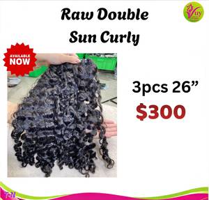 Extensiones de Cabello Humano Virgen Rizado VuyHair Sun, Origen Hanoi, 95-100g, Doble Trama, En Stock, Envío Inmediato, Venta al Por Mayor - Product Image 2