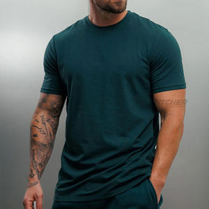 Camisetas Personalizadas para Gimnasio para Hombre, 100% Algodón Tejido Transpirable, Impresión de Logotipo Personalizado, Ropa Deportiva - Product Image 1