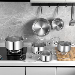 12-Piece <b>Cookware</b> <b>Set</b> with Tempered Glass Lids and Handles - Product Image 2