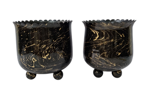 Jardinières en métal Linea Exports Inc pour l'intérieur et l'extérieur, décoration pour la maison et l'hôtel, jardinière pour jardin domestique, pots et jardinières portables pour jardin - Product Image 2