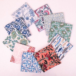 ผ้าพันคอคอตตอนยั่งยืน 100% ลายบล็อกพิมพ์โบฮีเมียน ผ้าพันคอระบายอากาศได้ดี ลายดอกไม้ ผ้าผูกคอแฟชั่น ทันสมัย ใช้ได้ทุกฤดู ไอเดียของขวัญ - Product Image 3