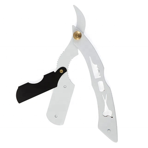 Wholesale Top Selling Fancy Handle Professional Safety High Grade Barber Shaving <b>Razors</b> Men's German Stainless Steel Blades - Product Image 1