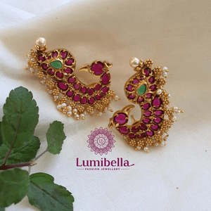 18K <b>Gold</b> Plated Zinc Alloy <b>Number</b> Stud Earrings with Crystal & Rhinestone Unisex Trendy Party Jewelry - Product Image 1