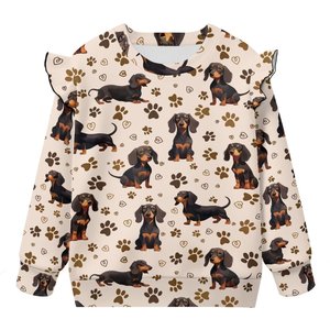 Sweat-shirt à col rond et manches longues pour enfants, vêtements de sport, sweat-shirt en tricot avec manches évasées, nouvelle collection automne et hiver - Product Image 5