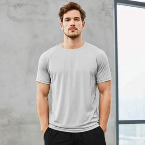 Camiseta Deportiva de Secado Rápido para Hombre, Corte Ajustado, Cuello Redondo, Manga Corta, para Entrenamiento y Ejercicio - Product Image 6