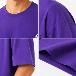 เสื้อยืดผู้ชายทรงโอเวอร์ไซส์สุดเทรนดี้ ให้ความหลวมสบาย ระบายอากาศได้ดี ดีไซน์เรียบง่ายทันสมัย เหมาะสำหรับใส่ลำลองทุกวัน - Product Image 5