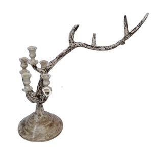 Décoration de vacances et de Noël Bougeoir en métal Bougeoir élégant Vaisselle Présentoir Bougeoir en aluminium Vente - Product Image 1