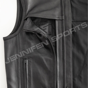 Chaleco de Cuero Vacuno Genuino para Motociclistas, Estilo Occidental, Alta Calidad, Hecho a Medida, Nuevo Estilo 2026, Chalecos Personalizados - Product Image 2