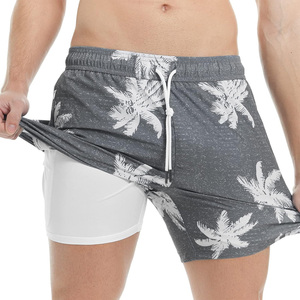Shorts de sport pour homme haute performance, sublimés, avec logo personnalisé, contrôle de l'humidité, vêtements de sport pour la course à pied - Product Image 1