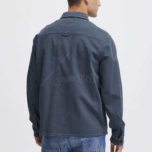 Chaqueta de Lona para Hombre, Estilo Moderno, Tela Premium, Textura en la Parte Delantera, Transpirable, Ecológica, Ligera, Corte Holgado, Informal para el Día a Día - Product Image 3
