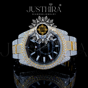 Relojes de Pulsera de Cuarzo de Lujo para Hombre, Modernos y Elegantes, con Diamantes Moissanite, del Mejor Proveedor Indio, Precio de Fábrica - Product Image 2