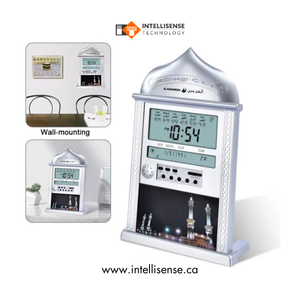 Mosquées avec interface numérique Jumbo et télécommande ergonomique rétroéclairée simplifiée Al Harameen HA 4010 en or exécutif - Product Image 2