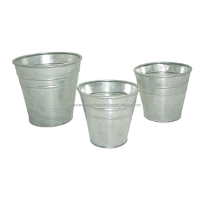 Jardinière rétro en métal miniature en forme de fleur ronde pour la décoration de la maison, du restaurant et du jardin avec trou de drainage, écologique - Product Image 4