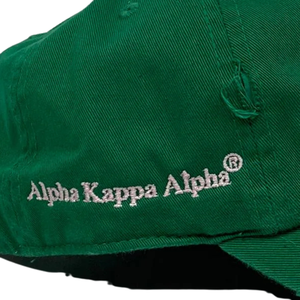 AKA 1908 Green Hat Embroidered Letter Baseball <b>Cap</b> Adjustable Cotton Headwear Casual Fashion <b>Vintage</b> Style Hat for Men Women - Product Image 5