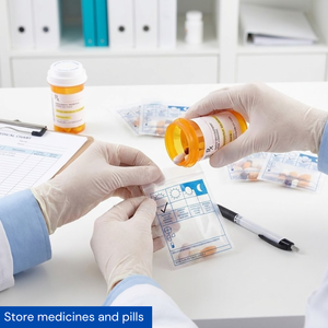 Custom Printed Medical LDPE <b>Zipper</b> <b>Bag</b> for Pharmacy Pill Medicine Dispensing and Hospital Clinic <b>Storage</b> - Product Image 2