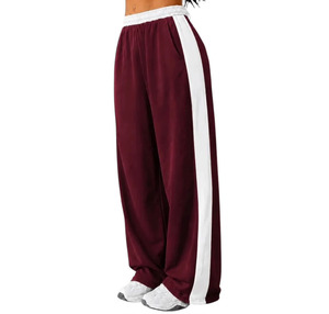 Pantalon de jogging décontracté pour femme, taille haute, éco-responsable, coupe large, avec cordon de serrage, élastique, ample, pour le printemps et l'automne - Product Image 5