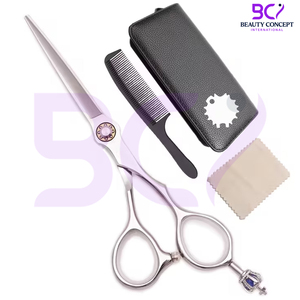 Ciseaux plats en acier inoxydable, tranchants et durables, avec votre propre logo, meilleur produit, ciseaux de coiffure haut de gamme pour barbiers - Product Image 3