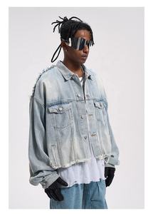 Veste en jean pour homme OEM 2026, marque privée, sur mesure, en stock, dropshipping - Product Image 5