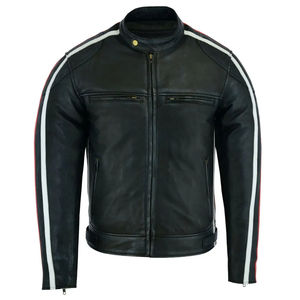 Chaqueta de Cuero de Primera Calidad en Oferta, Unisex, Talla Grande, Piel de Vaca Original, para Motociclismo, Deportes de Invierno, Transpirable - Product Image 3
