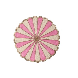 Manteles Individuales Redondos Bordados con Cuentas Temáticos de Navidad para Mesa de Comedor - Product Image 2