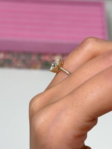 1.30 CT Asscher Cut Moissanite 925 <b>Silver</b> Engagement <b>Ring</b> in Yellow Gold Plated Minimalist <b>Solitaire</b> Promise <b>Ring</b> - Product Image 2