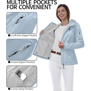 Women Softshell <b>Jacket</b> <b>Waterproof</b> Outdoor Adventure <b>Jacket</b> Premium Sports Clothing Collection Women Softshell <b>Jacket</b> - Product Image 4