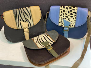 มาใหม่รีไซเคิลหนังสลิงกระเป๋าผู้หญิงของแท้หลายสีสันC Rossbodyกระเป๋าHandcraftedพิมพ์สัตว์ขนสัตว์หรูหราสลิงกระเป๋า - Product Image 3