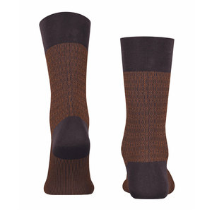<b>Brown</b> Men's Crew Hiking <b>Socks</b> Jacquard Knitted Geometric Pattern Breathable Polyester Spandex Outdoor Sports Autumn Wear - Product Image 4
