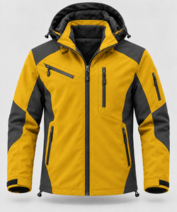 Chaqueta de Invierno para Hombre, Gruesa, con Forro Polar, Capucha, Resistente al Viento, para Escalada, Senderismo, Viajes, Uso Casual al Aire Libre, con Logotipo Personalizado - Product Image 1