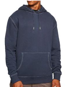 100% Cotton Fleece Mens <b>Thermal</b> <b>Hoodie</b> Custom Printed Heavyweight High Quality Embroidered Logo Anti-Shrink Contrast Stitching - Product Image 1