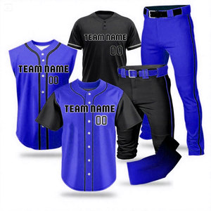 Ensemble de maillots de baseball personnalisés de haute qualité, taille plus, uniforme d'équipe adulte, séchage rapide, respirant, impression numérique, pantalon de baseball - Product Image 5
