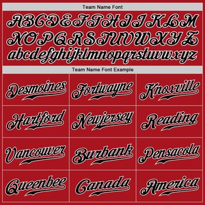 Anti-Bacterial Top Quality OMMiZ men Custom Red Black-White Authentic <b>Baseball</b> Jersey - Product Image 6
