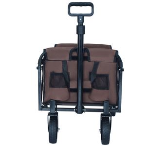 Carrello Multiuso a Doppio Strato, 100% Spazio Extra, per Campeggio, Spesa, Sport, Giardinaggio, Pesca e Attività all'Aperto - Product Image 3