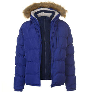 Men's <b>Fur</b> <b>Hood</b> Puffer <b>Jacket</b> Warm Quilted Winter Coat Thick Insulated Windproof Casual Outdoor <b>Jacket</b> Full Zip OEM Manufacturer - Product Image 4