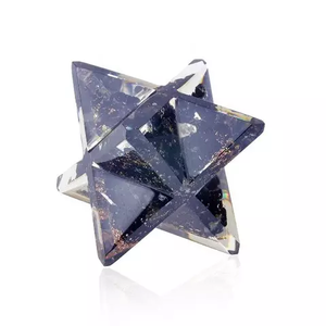 Vente en gros de pierres précieuses lapis-lazuli taillées en étoile à 8 branches orgone naturelle Orgonite Merkaba Star pour les pratiques religieuses et Feng Shui - Product Image 4