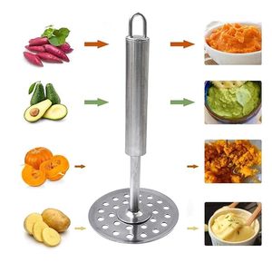 Triturador de Patatas de Acero Inoxidable, Herramienta Manual de Cocina para Triturar Verduras y Patatas - Product Image 3