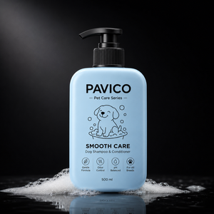 Flacon de shampoing pour chien, carré arrondi, en plastique PP, 500 ml, bleu bébé, pompe à lotion, emballage de savon pour animaux de compagnie, fabricant vietnamien - Product Image 4