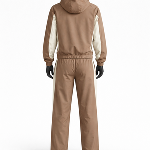 Premium Zipper Nylon Panel Work Windbreaker <b>Set</b> Custom Wholesale Factory Supplier USA Casual Autumn Streetwear Jacket Pants - Product Image 5